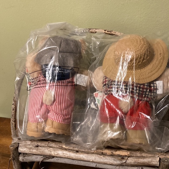 NEW IN PACKAGING! VINTAGE WENDY'S FURSKIN BEARS - Picture 11 of 13